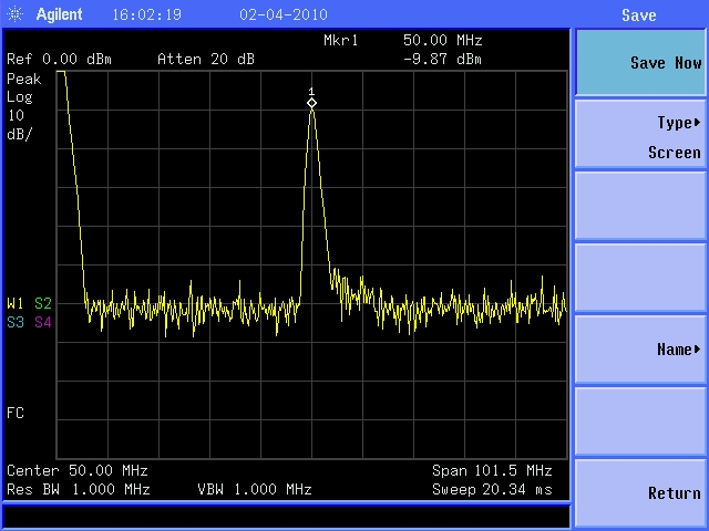 N9320A_CAL_50MHz_Spectrum_staflex_cable